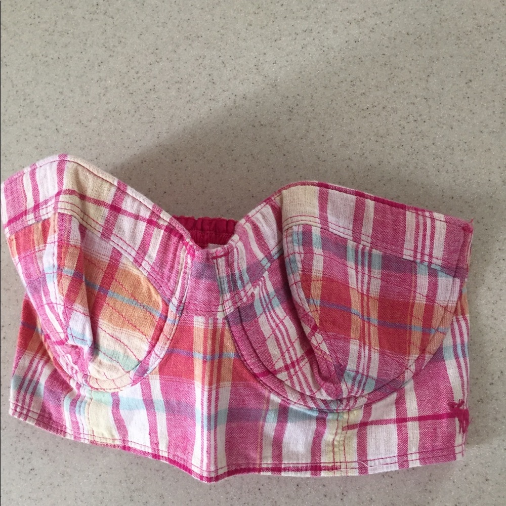 Abercrombie and Fitch Plaid Bra Top